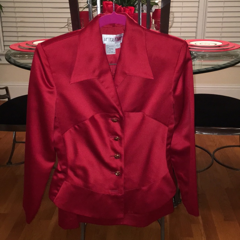 After Five Red Suit Set